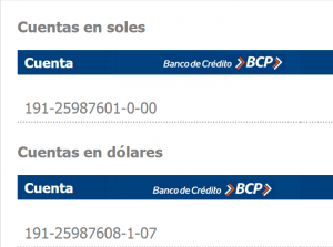 CUENTAS BCP