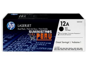 Cartucho de Toner HP 12AD Q2612AD, toner hp original 12ad, HP PERU, venta de toner original 12ad
