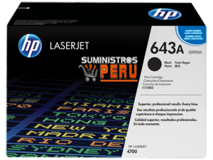 toner HP 643A original Q5950A, toner hp 643 negro, venta de toner hp 643a, toner original hp, vent de toner en lima