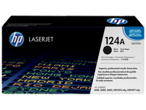 TONER HP 124A NEGRO Q6000A, Color: Negro, Compatibilidad: HP LASERJET 2600N/2605/1600, Rendimiento: 2500 páginas.