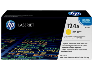 TONER HP 124A YELLOW Q6002A,Color: Amarillo, Compatibilidad: HP LASERJET 2600N/2605/1600, Rendimiento: 2000 páginas.