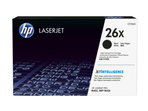 Toner HP 26X CF226X, Color: Negro, Compatibilidad: HP LaserJet Pro M402 series, HP LaserJet Pro MFP M426 series, Rendimiento: 9000 páginas.