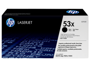 Toner hp 53x, Color: Negro, Compatibilidad: HP LASERJET 2015/2010/2014/M2727/M2525/P2015N, Rendimiento: 7000 páginas.