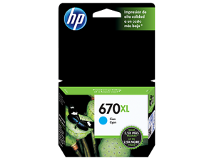 TINTA HP CZ118AL 670XL CYAN (750 PAG)