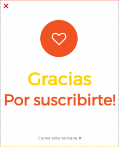 Gracias por Suscribirte