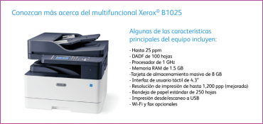 Impresora Multifuncional Xerox B1025 A3 - Peru