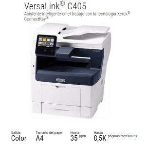 impresora xerox versalink c405v